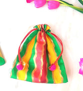 Wholesale Traditional Multi Color Indian Silk Potli, Women Handbag, Wedding Favors, Return Gifts